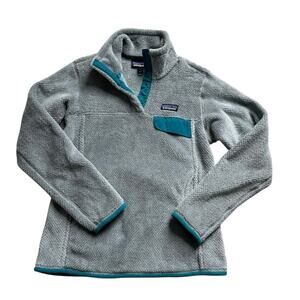 Patagonia Women’s smal Re Tool Snap fleece pullover gray outdoor winter casual